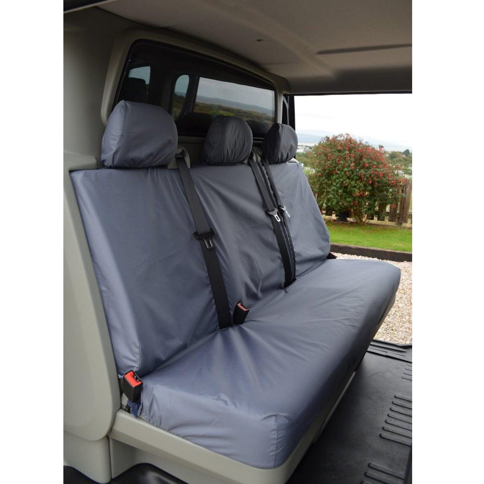 Renault Trafic 2001-2014 Crew Cab Rear Bench Seat Covers - Grey
