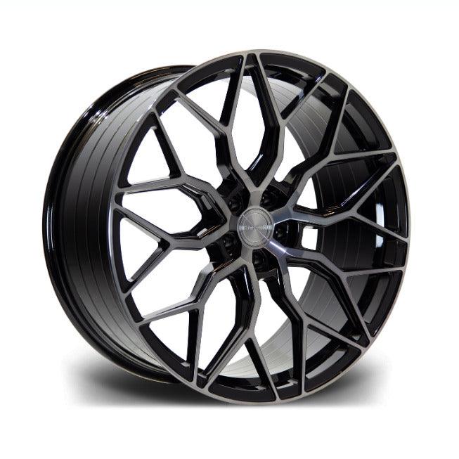 Riviera Rf108 Black Polished Dark Tint - 20 Inch Alloys - 5x120