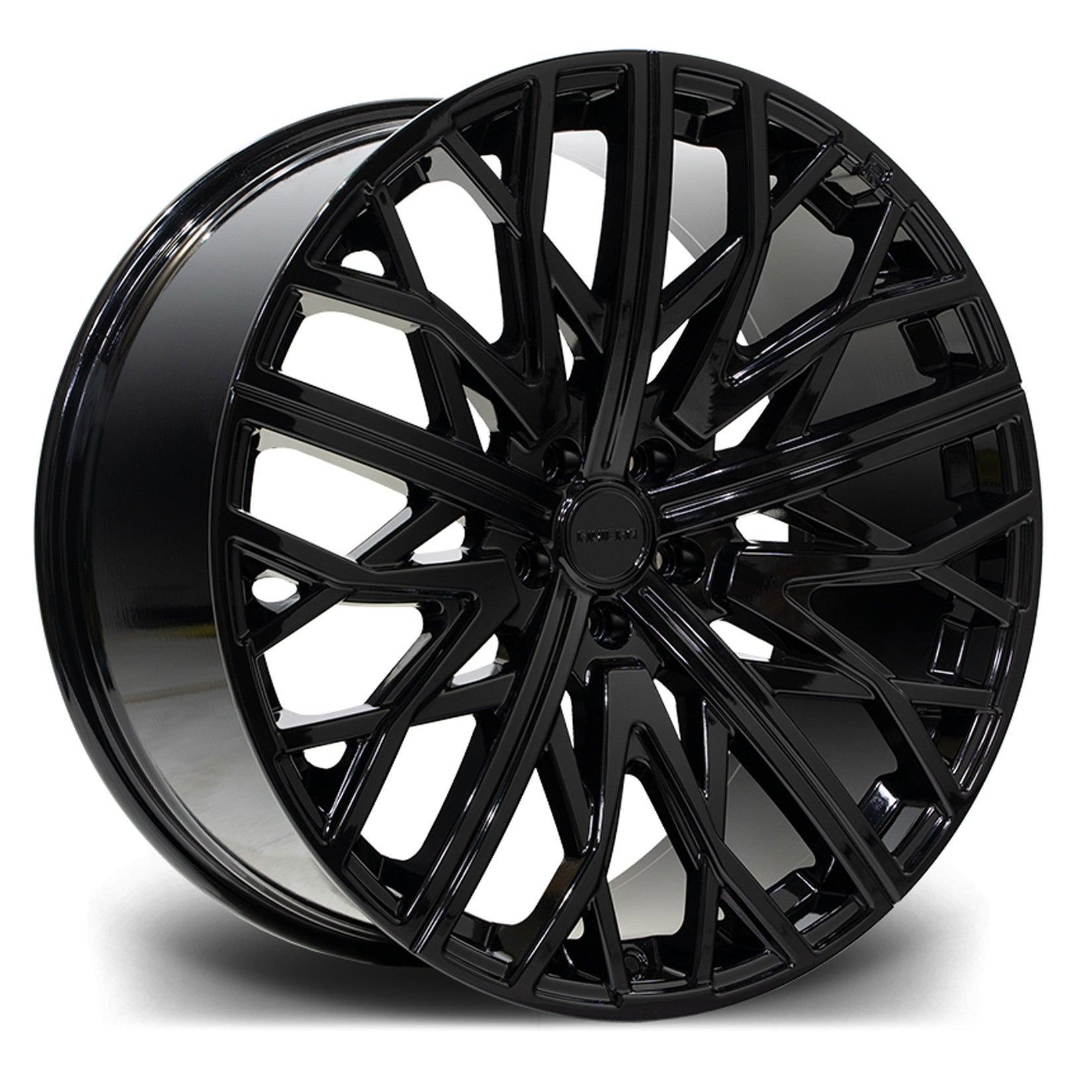 Riviera Rv131 Gloss Black 23 Inch Alloys - 5x112 25 66.6