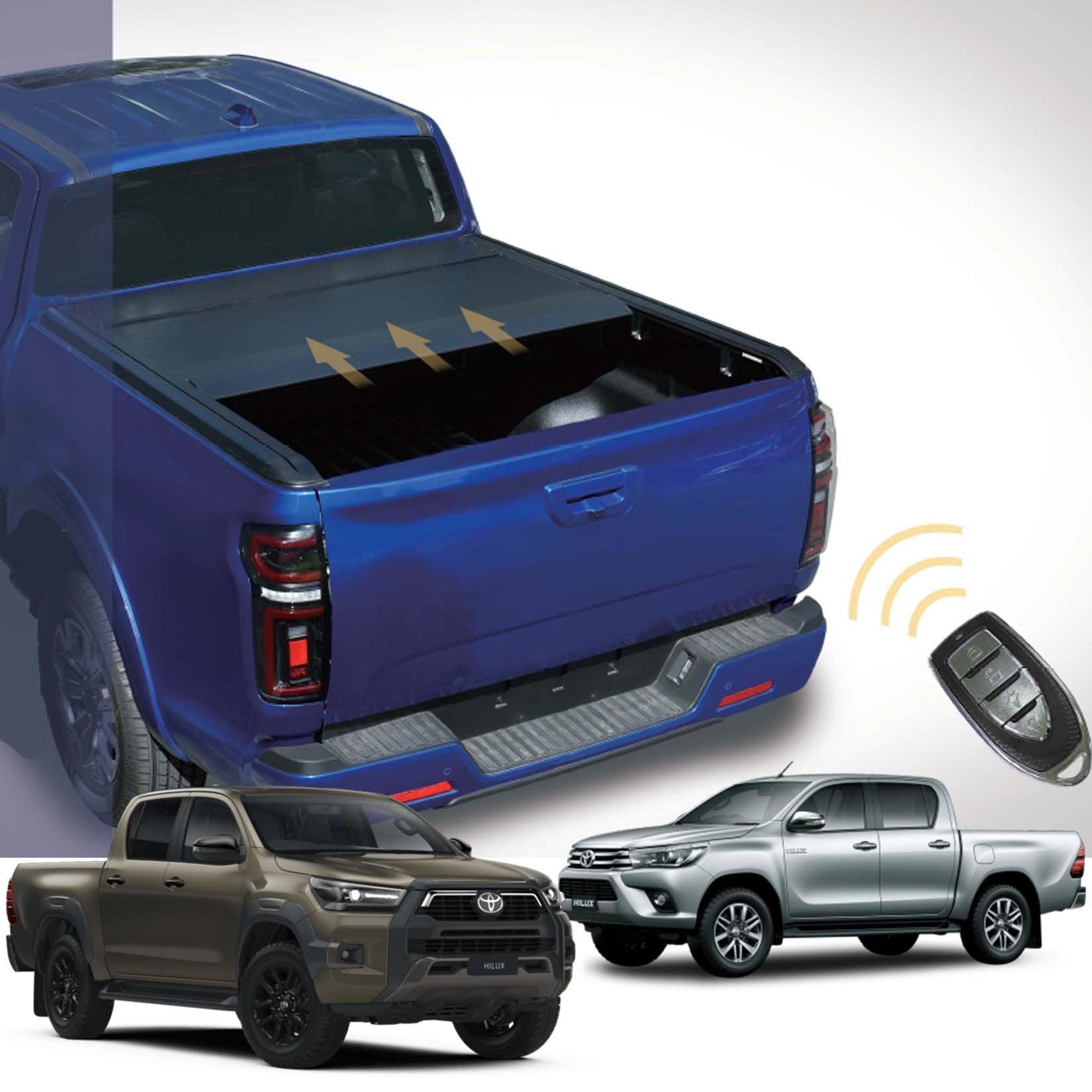 Toyota Hilux 2016 On - Double Cab - Ridgeback Auto Electric Roll Top Cover