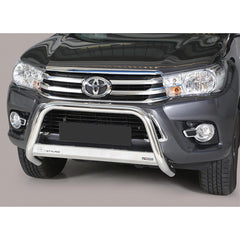 Toyota Hilux Mk8 2016-2020 - Misutonida Ec Approved Front A-bar - 63mm - Stainless Finish