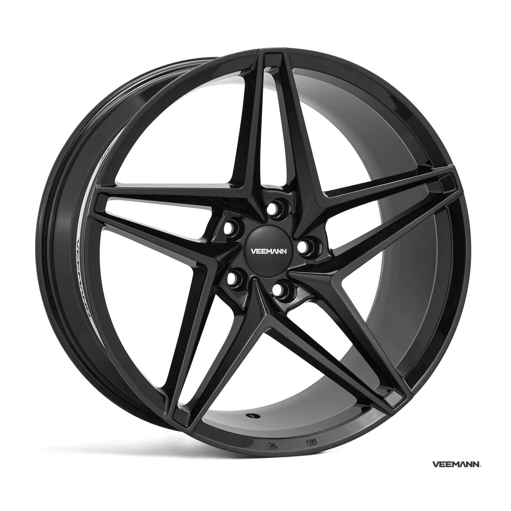 Veemann Vfs46 19 Inch Alloy Wheels - 5x112 - Gloss Black - Qty 1