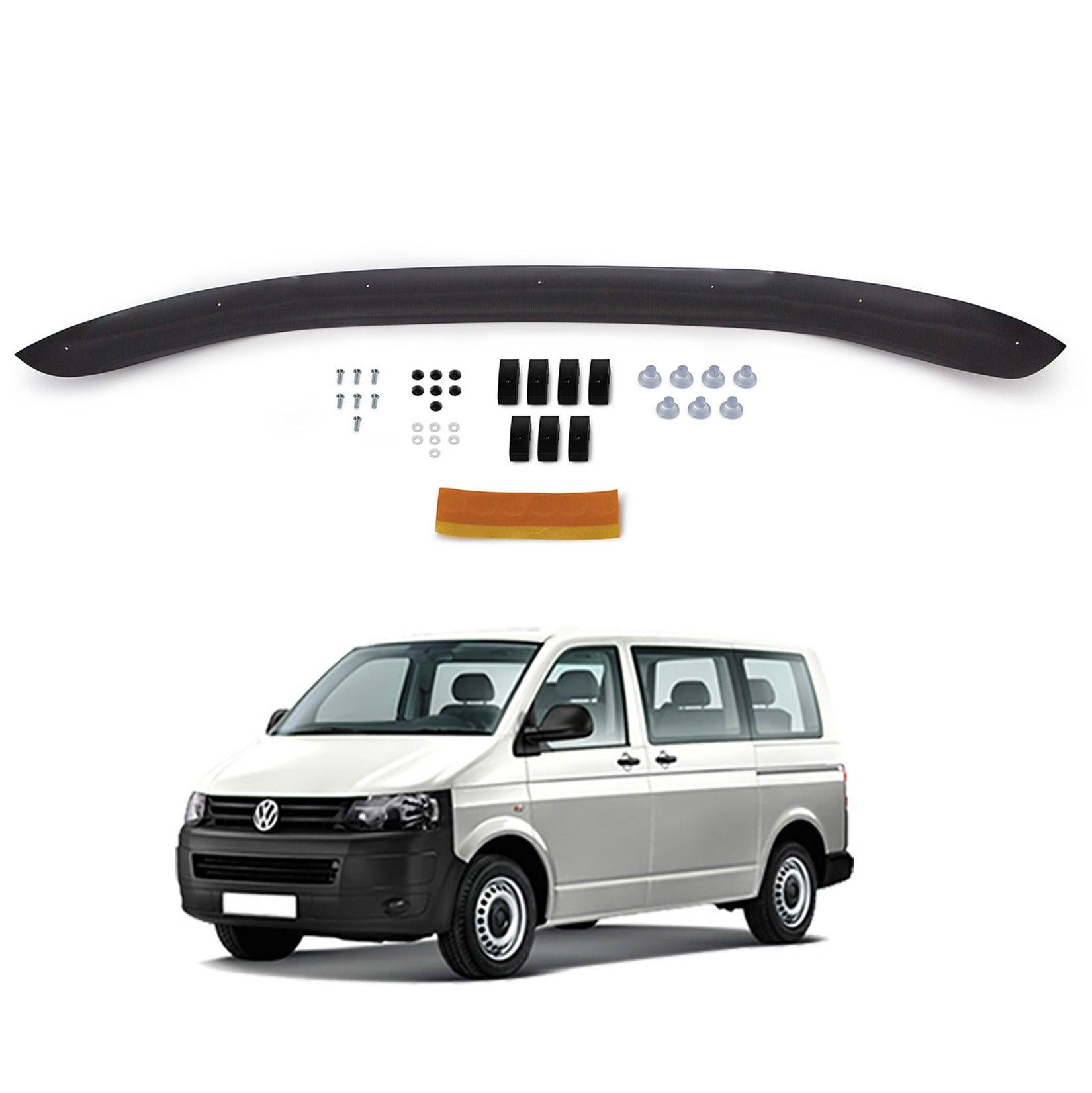 Vw Transporter T5 2010-2015 Stx Bonnet Guard Protector - Black - B031