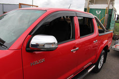 Toyota Hilux 2005-2015 On - Double Cab - Stx Quad Wind Deflectors - External Fit