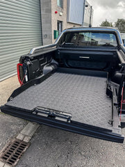 Universal Heavy Duty Load Bed Metal Sliding Tray For Double Cab Pick Ups - In Black