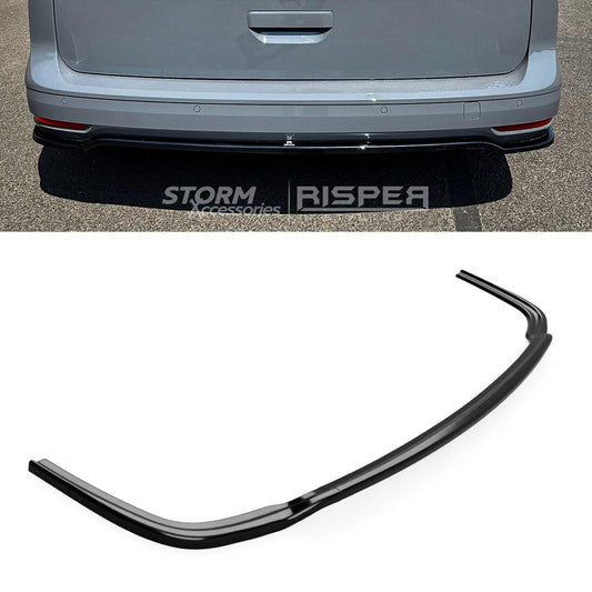 Volkswagen Caddy Mk5 2021+rear Bumper Splitter In Gloss Black 1650