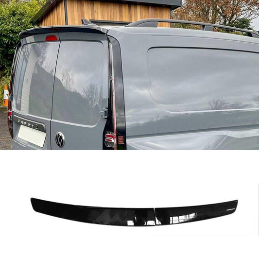 Volkswagen Caddy Mk5 2021+ Rear Spoiler Barn Door In Gloss Black 1650