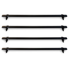 Vw Transporter T5 2003 - 2024 Ridgerack Roof Rack - 4 Bar Style - Black