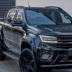 VW Amarok 2023 On Roof Rails In Black - Pair